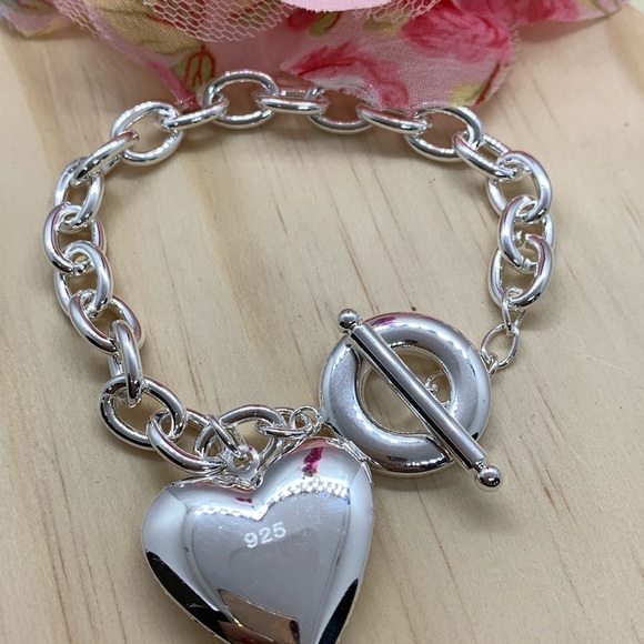 Silver Heart Bracelet - Picture 2 of 5